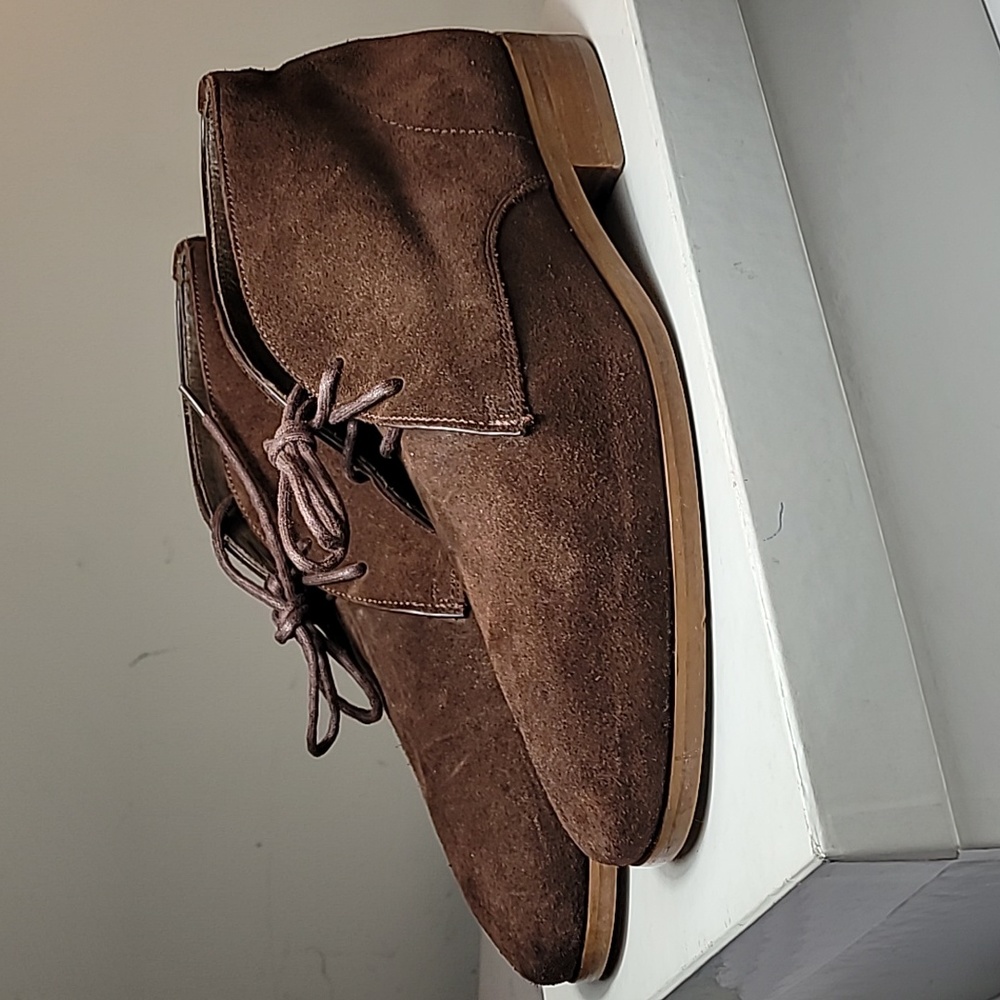 Mango Man (MNG) brown suede leather chukka boots size 8